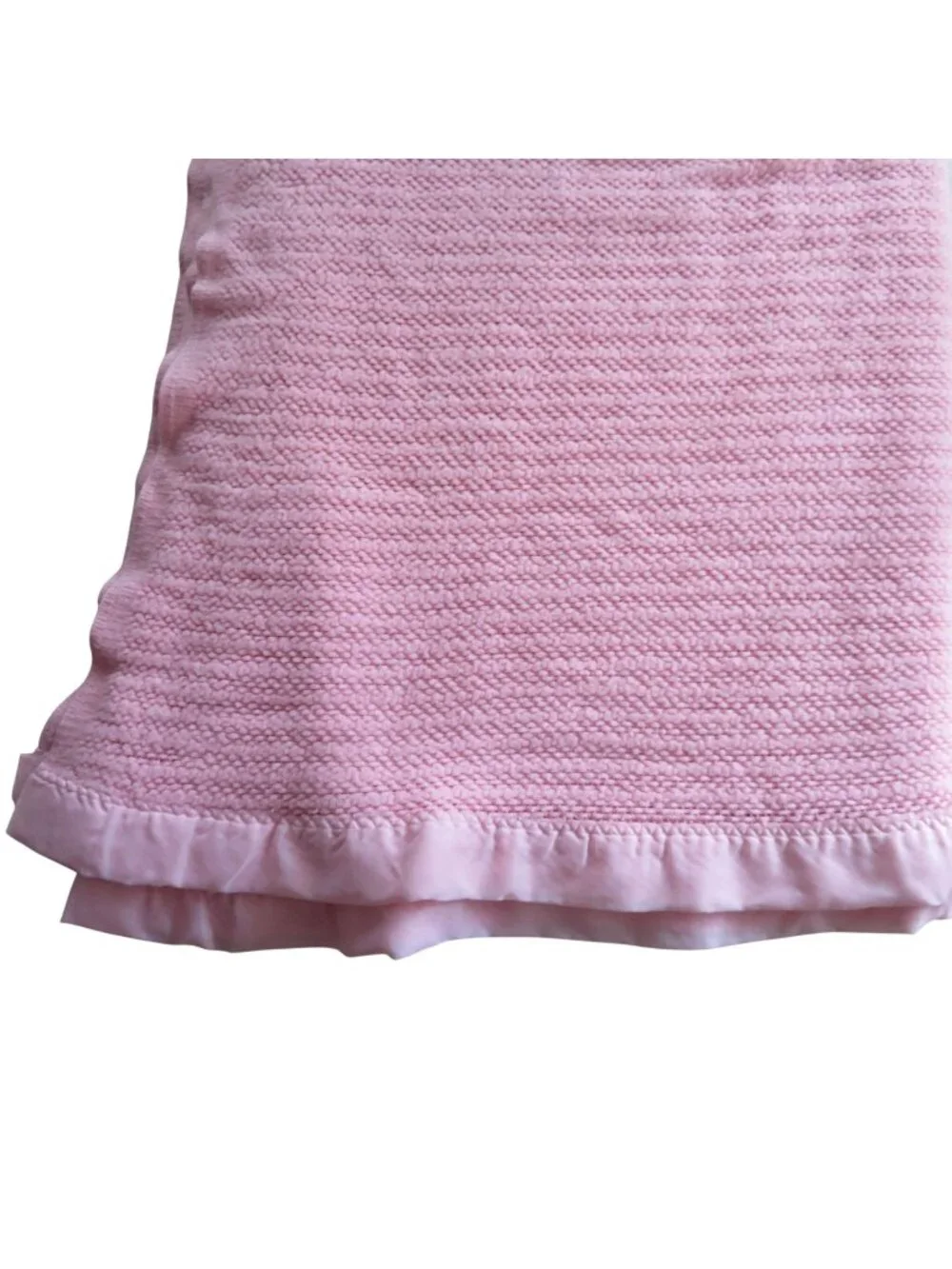 Vintage JCPenney Pink Acrylic Blanket 84